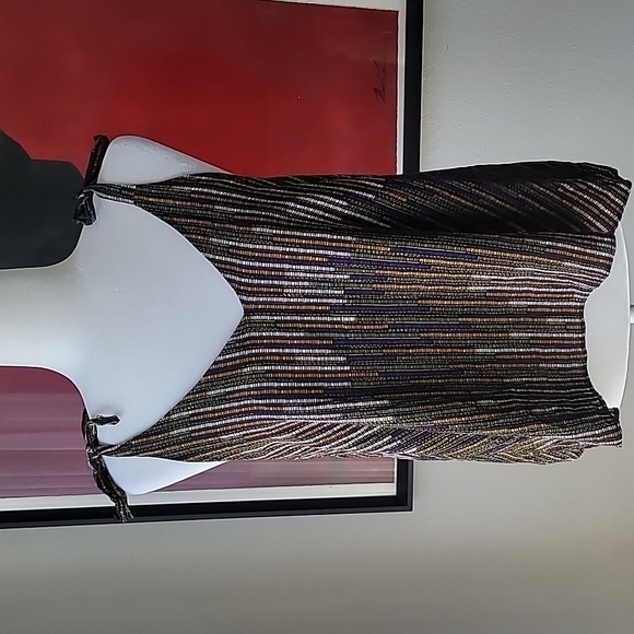 H&M V Neck Printed Tank, Size 12, Color Multi - Picture 1 of 7